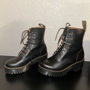 Dr. Martens Black Leona Boots